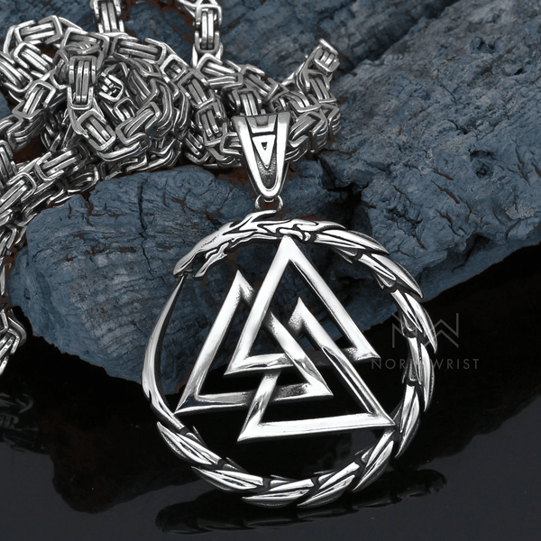 Valknut Serpent Necklace