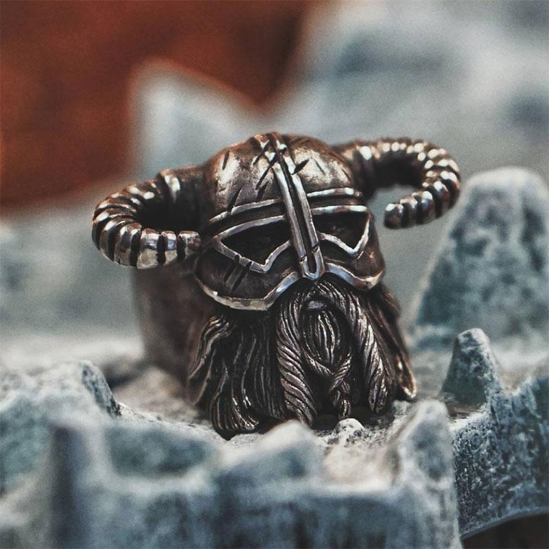 Helmet Of Berserker Viking Ring