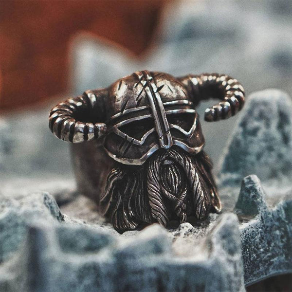 Helmet Of Berserker Viking Ring