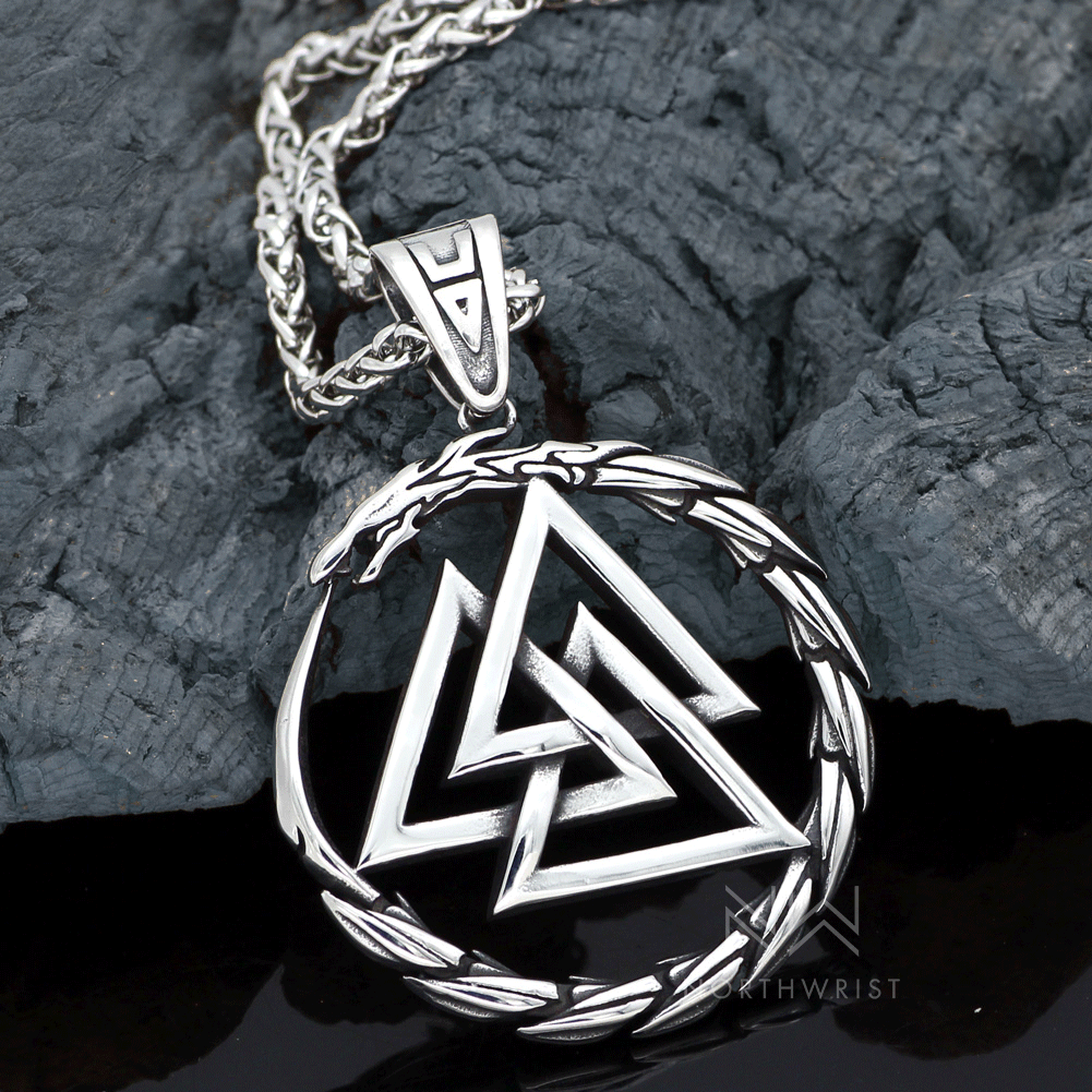 Valknut Serpent Necklace